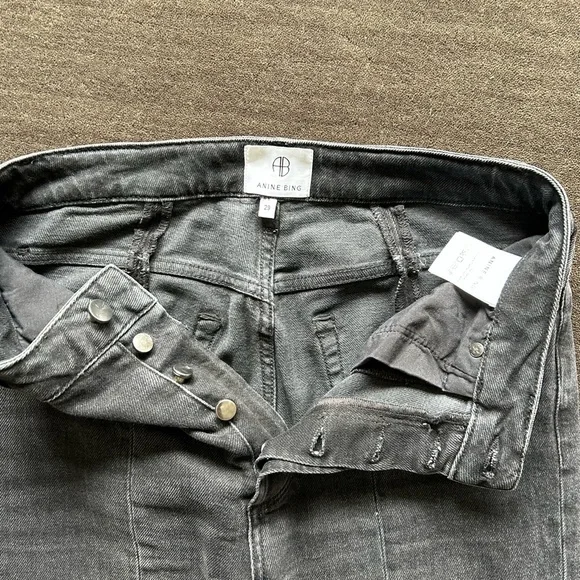 Anine Bing (29)Heath High Rise Skinny Exc cond. slit inside of ankle - Picture 3 of 5